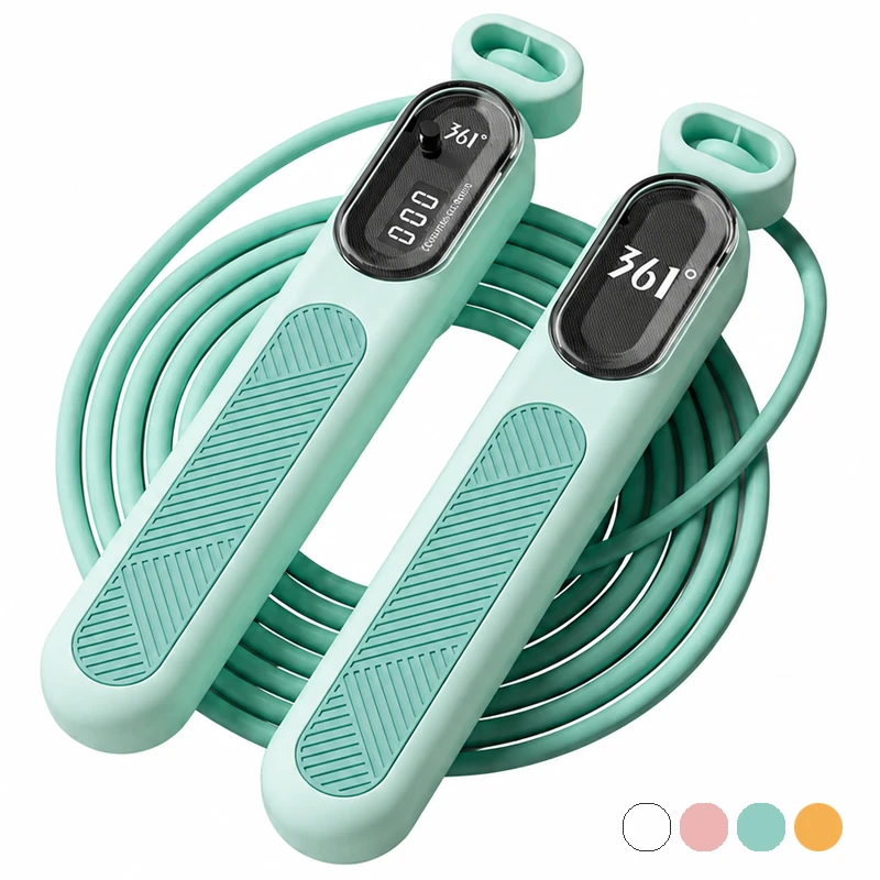 Carry Sun Professional Counting Jump Rope with 361° Mechanical Counter, Adjustable 3 Meter Length, Steel Wire Core, and Anti-Slip Handles – Random Color (301)
